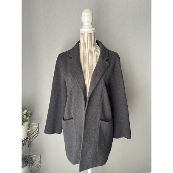 Quince Women's Gray Sweater Knit Blazer - Picture 1 of 3